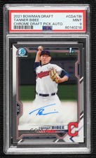 2021 Bowman Draft Chrome Pick Tanner Bibee #CDA-TBI PSA 9 MINT Auto 13c1