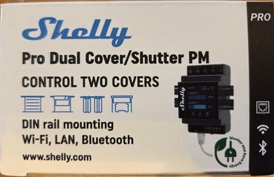 Shelly Pro Dual Cover / Shutter PM Controller, WLAN, Bluetotth, LAN