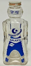 Vintage Galaxy Syrup Asteroid Commander Spaceman Bottle - Bank - Baltimore Soda