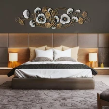 3D Ginkgo Leaf Indoor Outdoor Metal Wall Art Sculpture Home Decor Handcrafted