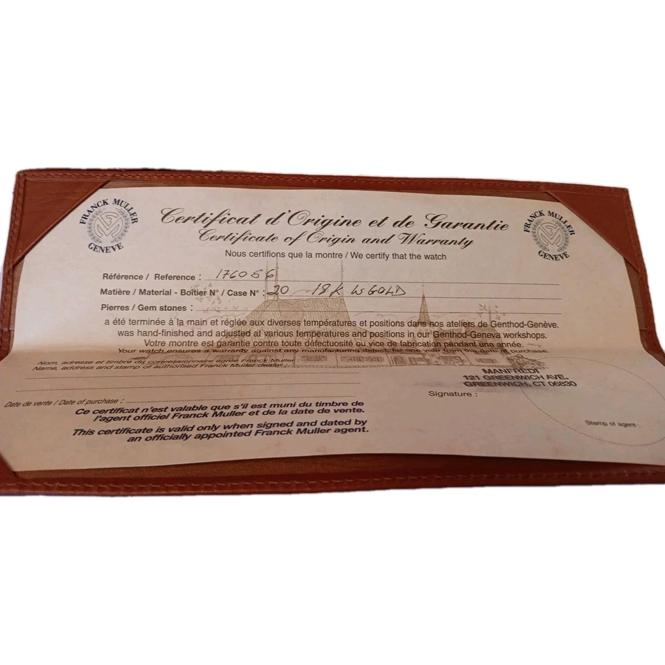 Franck Muller 18K Gold Head Casablanca 1750 S6 Stainless Steel Band Geneve - Image 3 of 4