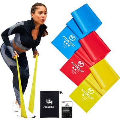 Fitnessbänder Widerstandsbänder 3er-Set Yoga Pilates Krafttraining Gymnastik