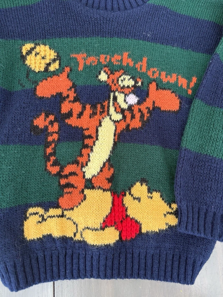 Vintage Winnie The Pooh Football Sweater 4 - Image 2 of 4