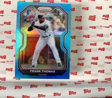 2021 PANINI PRIZM BASEBALL Carolina BLUE PRIZM FRANK THOMAS #13 Whitesox