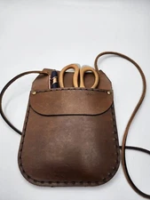 5MOONSUN5 Genuine Leather Work Pocket Organizer Tool Pocket for Tools Pens 