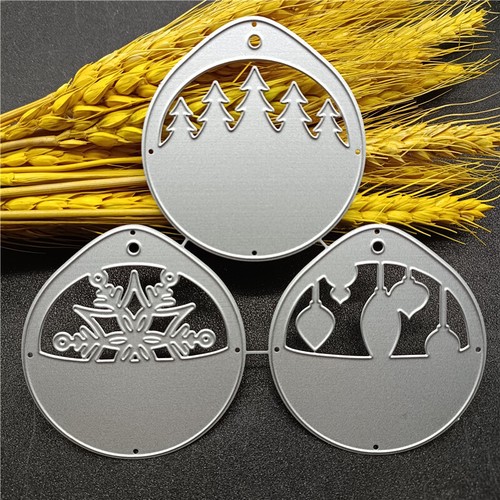 Christmas Metal Cutting Dies Snowflake Forest Template Scrapbooking Stencils FQ - Picture 5 of 5