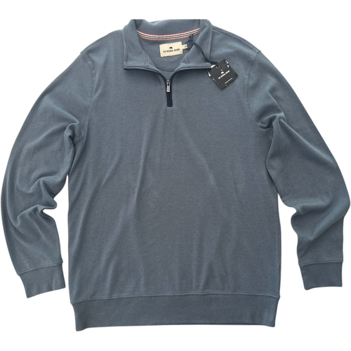 Maglione uomo The Normal Brand Large nuovo con etichetta manica lunga blu 1/4 zip - Foto 4 di 14