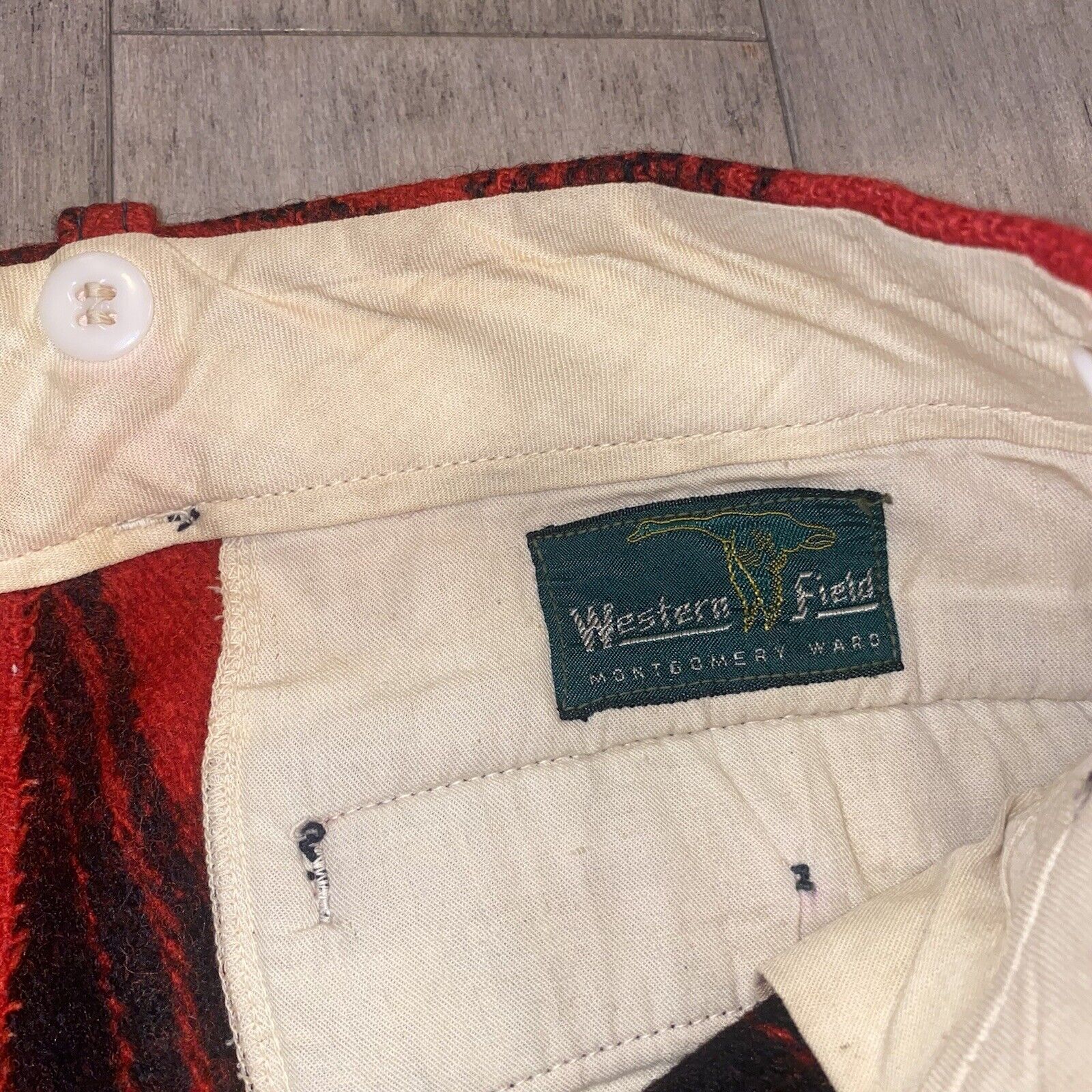 Vtg 50s 60s Hunting Pants Riding Montgomery Ward … - image 5