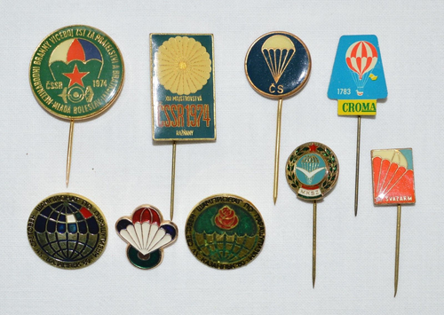 Easten Europe Parachutist Paratrooper Airborne pin Badges - Picture 3 of 3