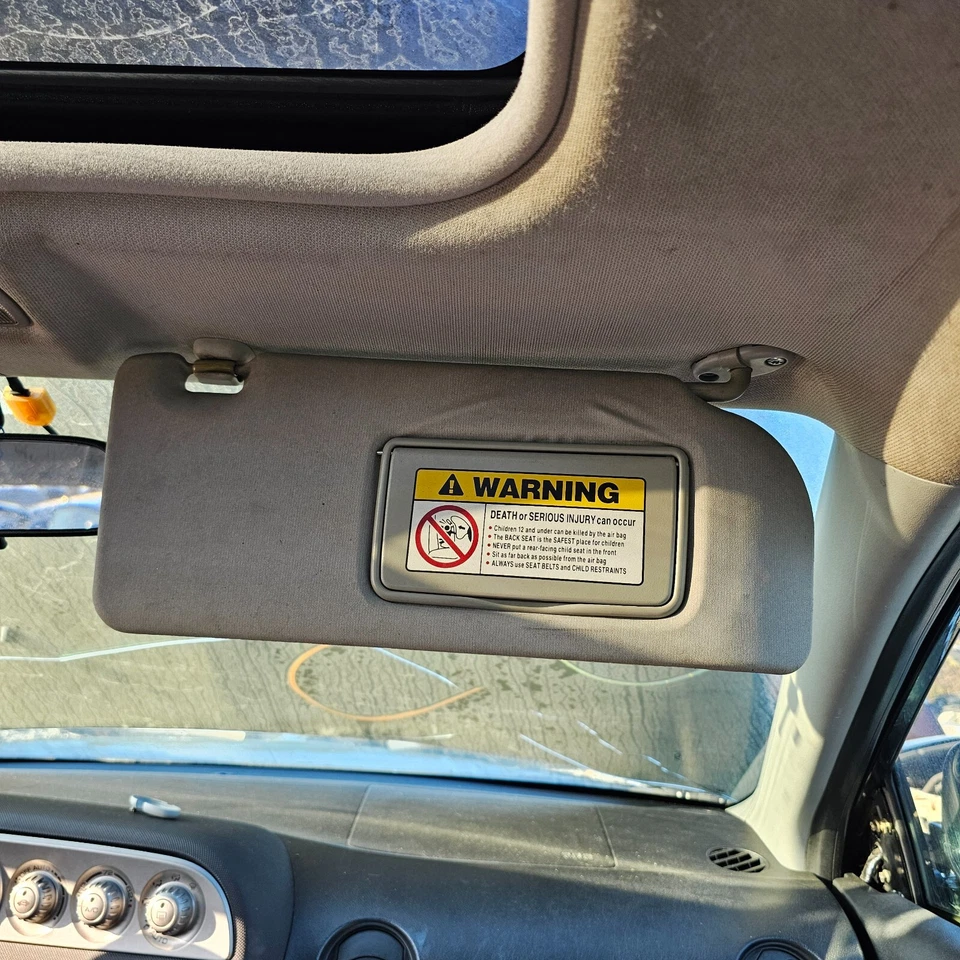2002-2004 Acura RSX viseira solar cinza passageiro hatchback vinil fabricante de equipamento original fábrica - Imagem 4 de 4