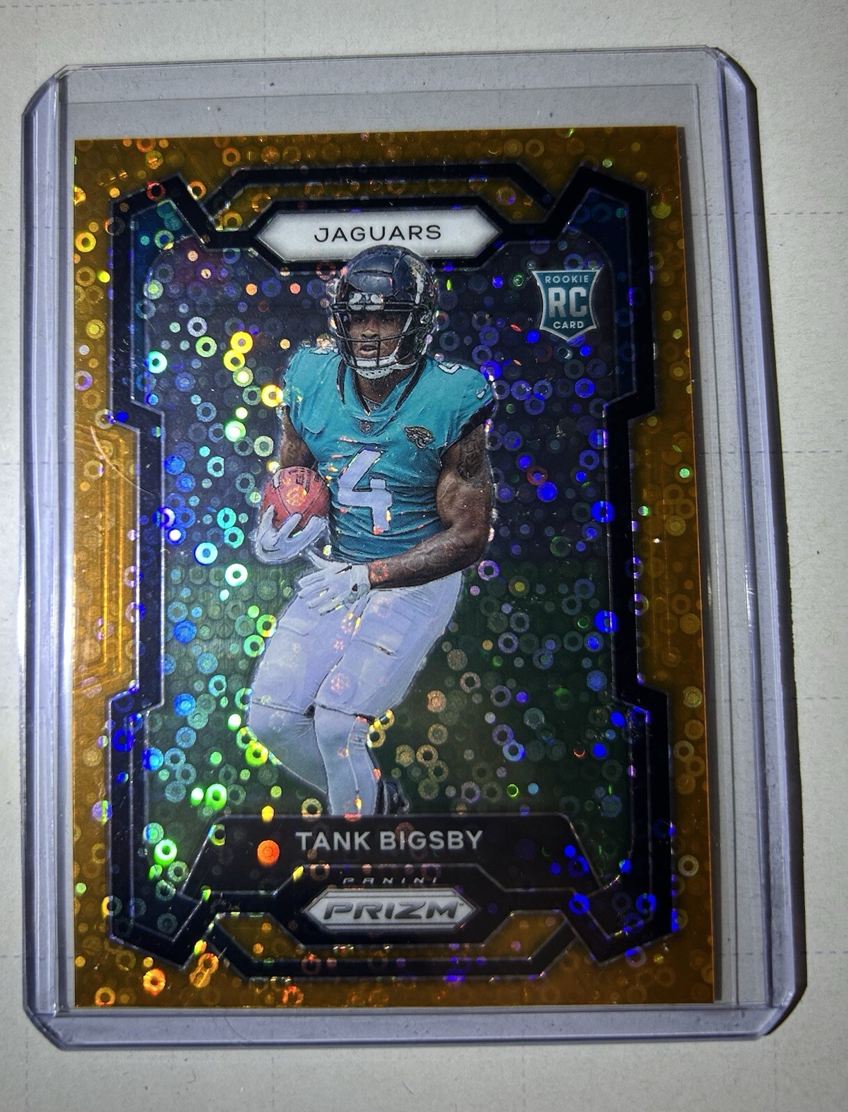 2023 Panini Prizm Tank Bigsby Orange Disco RC #348 Jacksonville Jaguars