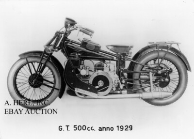 Moto Guzzi GT 500cc motorcycle 1929 factory press photo photograph - Main Image