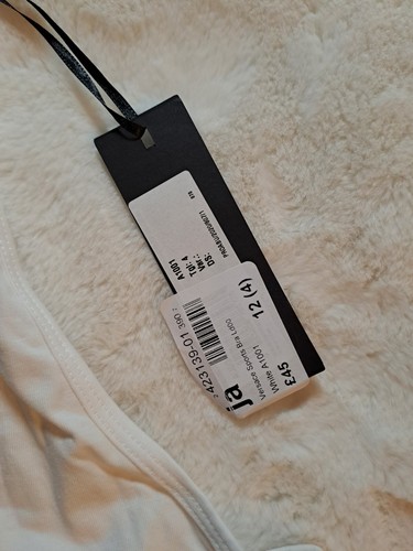 Versace White Bra Top Size 4 Fits 12-14 Uk - Picture 3 of 4