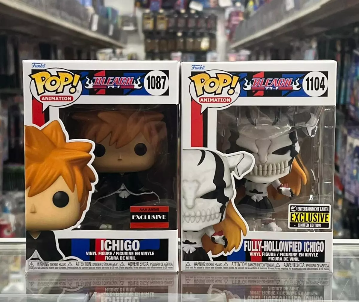 Funko Pop! Bleach Fully Hollowfied Ichigo & Ichigo Vinyl Figure EXCLUSIVE  SET