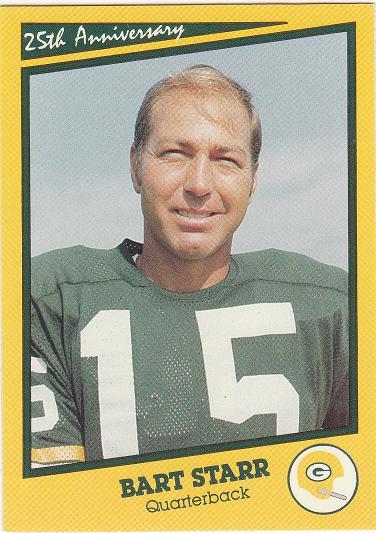 BART STARR 1990 Super Bowl I card Green Bay Packers Alabama Football NR MT