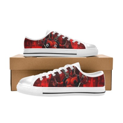 Deadpool Low Top Shoes Custom Canvas Sneakers For Men | eBay