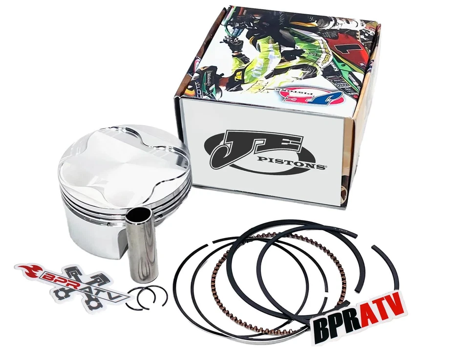 93-17 Honda XR650L XR 650L 102mm BIG BORE 11.25:1 JE Piston Cometic Gaskets Kit - Image 2 of 4