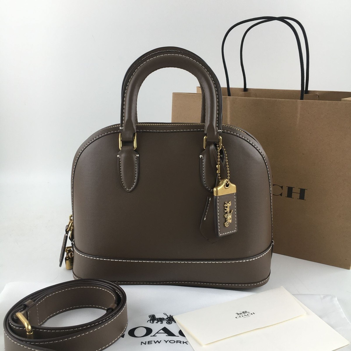 Coach Mini Sierra Satchel Platinum COACH Revel Handbag Shoulder