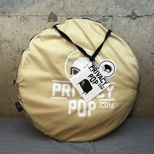 Privacy Pop Tent Tan Queen Size Canopy  For Bed