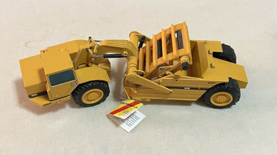 CAT 615 Elevating Scraper with Cab Made in West Germany by NZG *MISSING PIECES*
