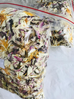 Ceylon White Lotus Dried Natural Herbal Organic Flowers Ampla Tea Pure