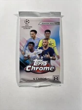 2021-22 Topps Chrome UEFA Champions League Soccer Lite Hobby Single Pack