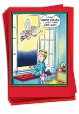 12 Funny Christmas Cards (1 Design, 12 Cards) - Turn Kids Gay B1583