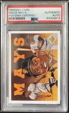 1993 Willie Mays Upper Deck Heroes Autograph PSA Certified Auto *VERY RARE* 