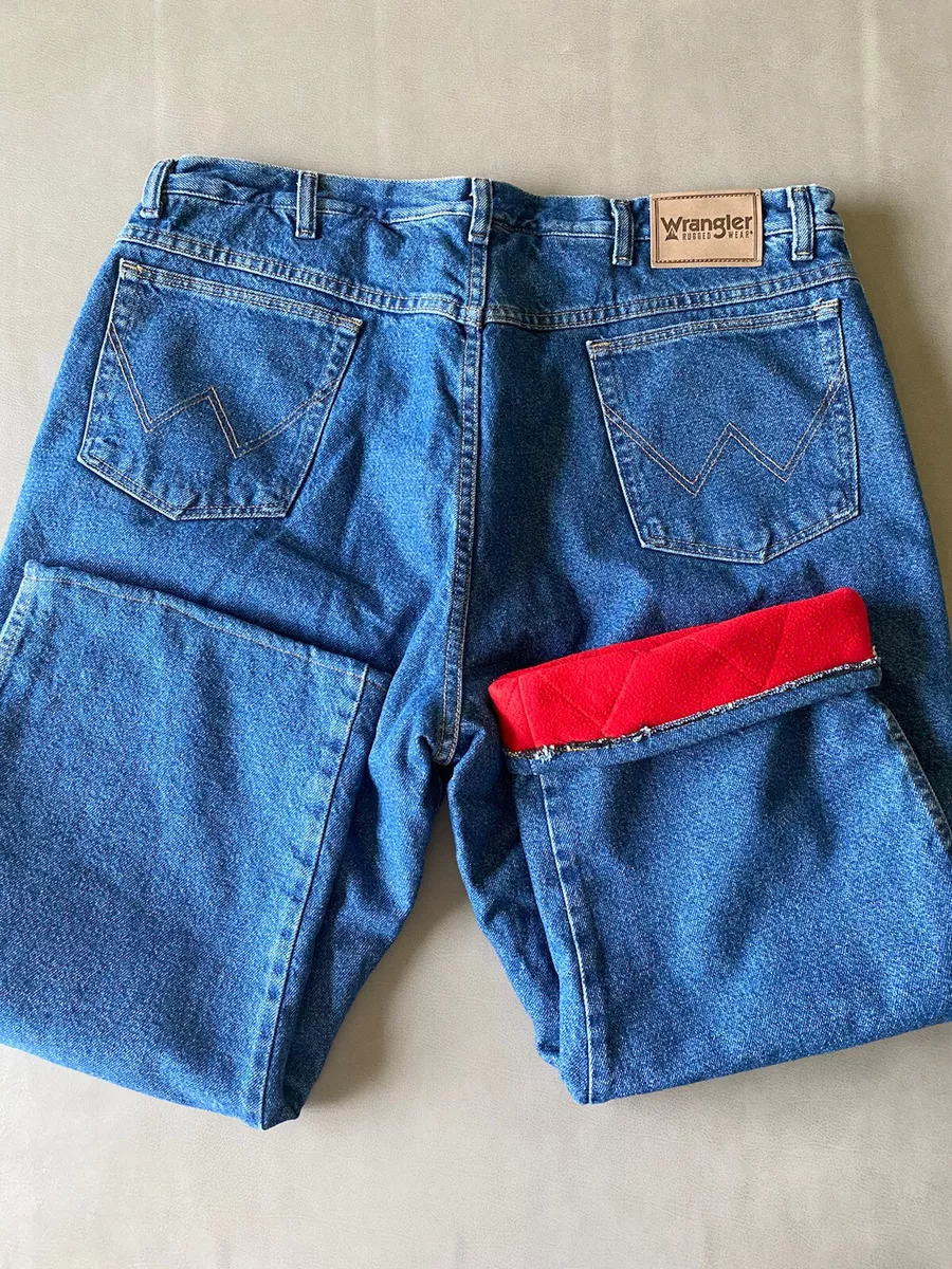 Wrangler hotsell fleece jeans