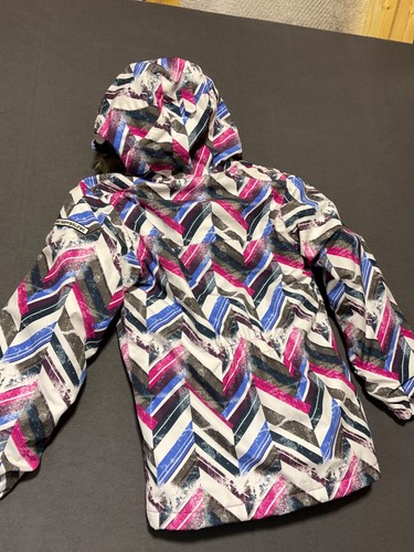 Ride Malibu Girls Youth Medium Snowboard Jacket Chevron Print - New With Tags - Picture 7 of 9