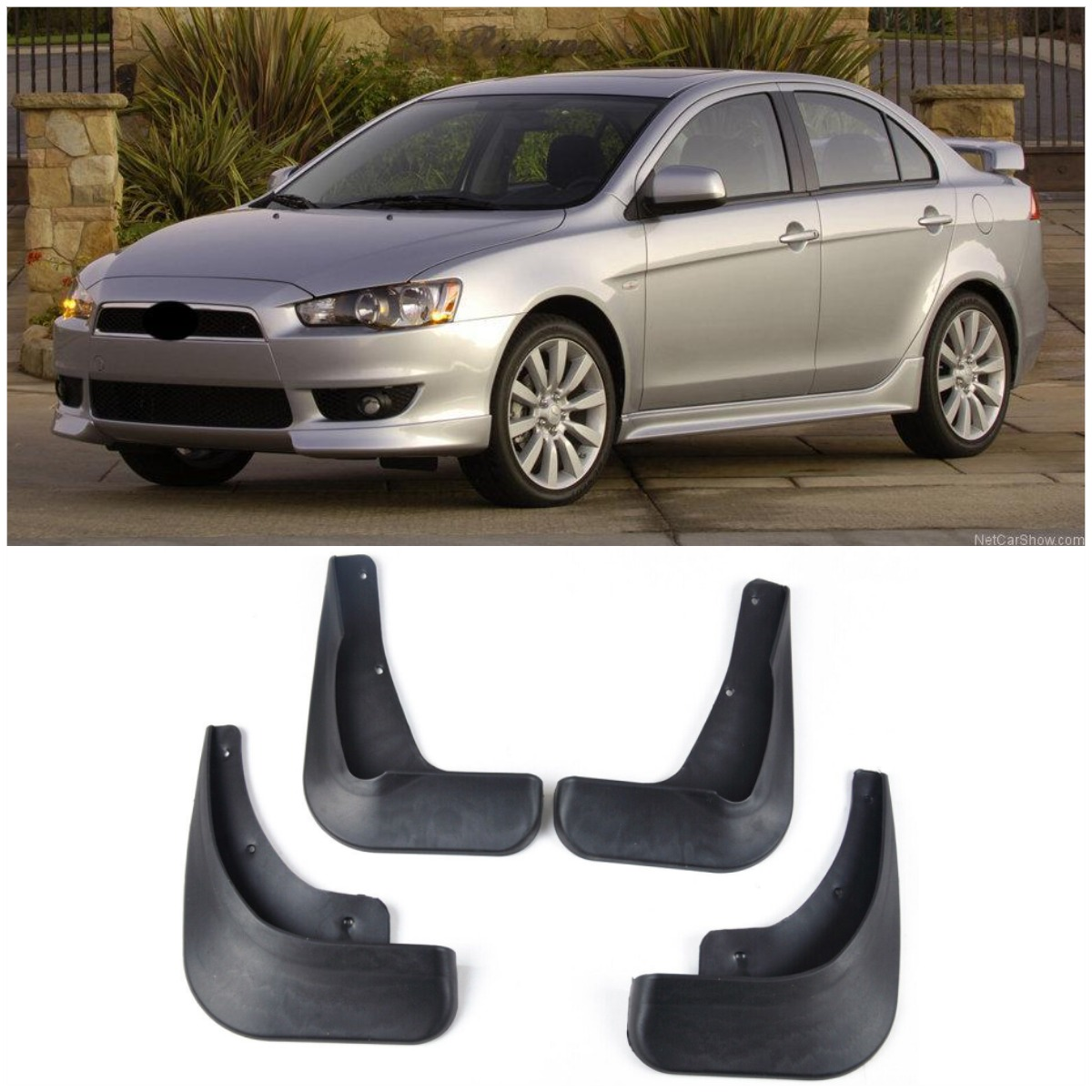 Mud Flaps Splash Guard Fender For 2008-2017 Mitsubishi Lancer ES DE Sedan-image
