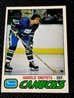 1977-78 O-Pee-Chee Hockey #295 Harold Snepsts - Canucks (F)