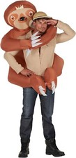 Adult Inflatable Sloth Hugger Costume Funny Blow Up Animal Suit Halloween