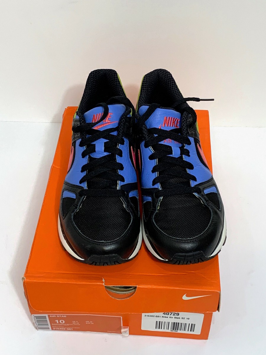 Nike Air Stab 316402-081 Flamingo Bright Cactus Size 10