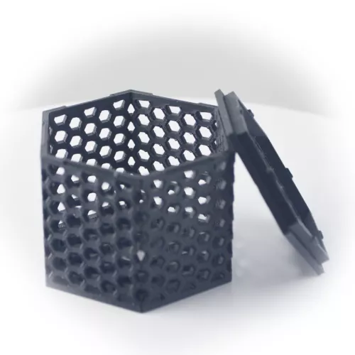 Mushroom Coral Cage Box W/ SNAP-ON Lid & plug access Reef-Safe  2" & 3" ⭕