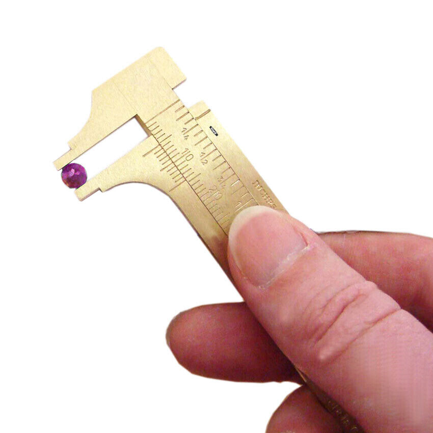 Bernier Ruler Milimeter Measuring SLIDING Brass Sliding Gauge Brass Ruler Vernier Caliper