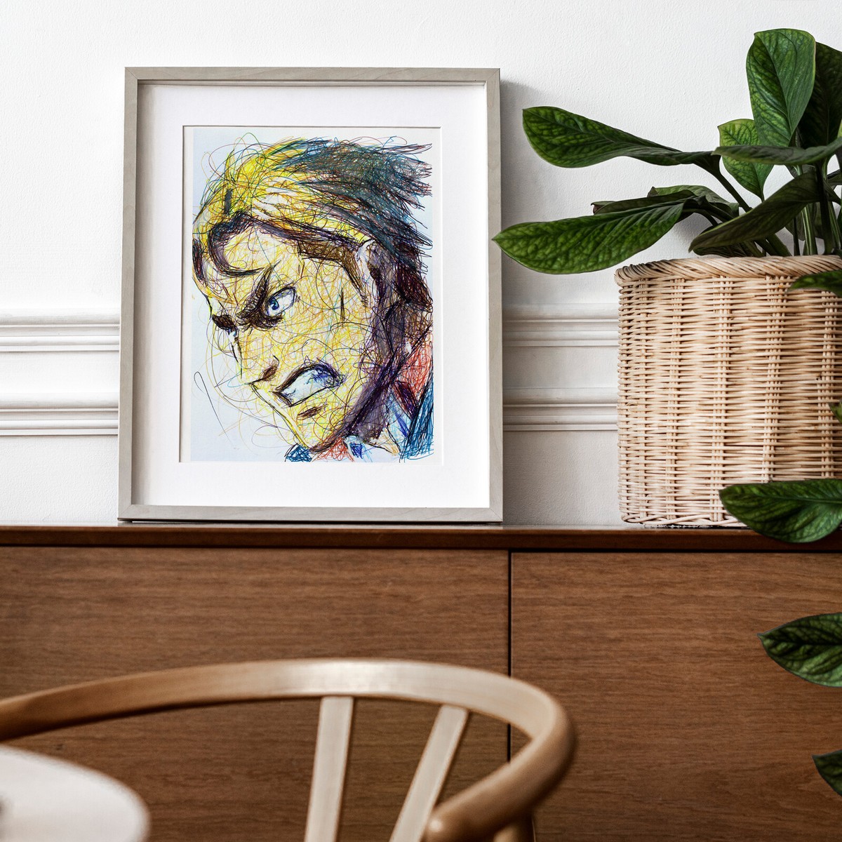 Erwin Smith Ballpoint Pen Print, Attack on Titan Art Poster | eBay