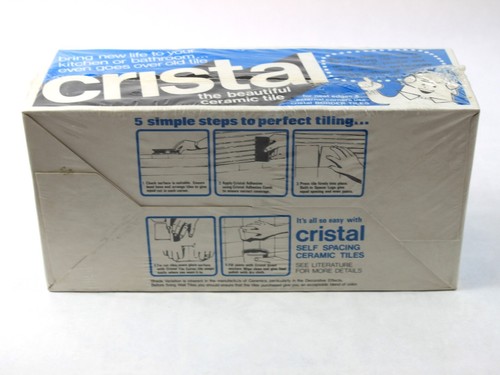 1970s Cristal H&R Johnson English Ceramic Tile Tangerine SE-13 Box of 36 NOS - Picture 7 of 7