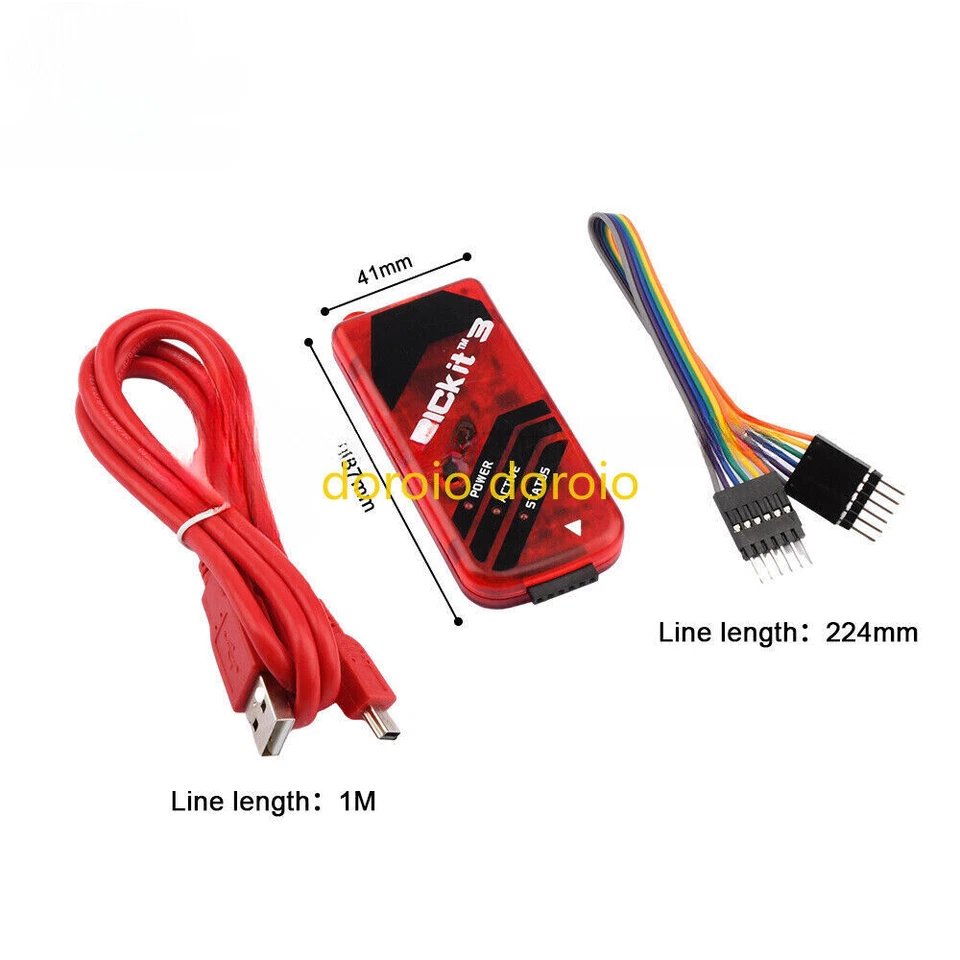 PICkit3 Microchip Original MPLAB PICkit 3 PIC In-Circuit Debugger Programmer - Photo 2/4