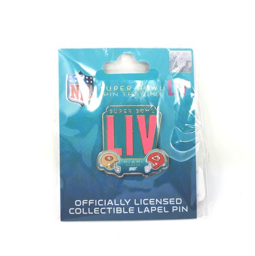 Lapel Pin NFL Super Bowl LIV Miami 2020 Anstecknadel SF 49ers Kansas City Chiefs - Picture 3 of 3