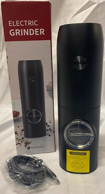 Electric, Rechargeable, Automatic, Salt or Pepper Grinder, NEW!(Opened bx)
