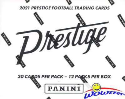 2021 Panini Prestige Football MASSIVE JUMBO FAT CELLO Factory Sealed Box-360 Crd