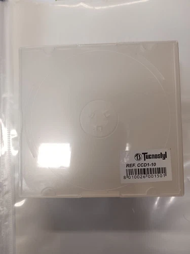 10 PZ CUSTODIA SOTTILE JEWEL CASE SLIM 7 mm CD SINGLE NUOVO IMBALLATO