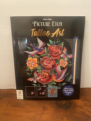 Hinkler Picture Etch Tattoo Art Book New Tattoo Art 9781865153889
