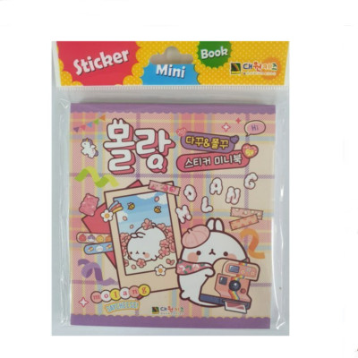 Molang Diary And Polaroid Decoration Sticker Mini Book Gifts Kids Korea Anime