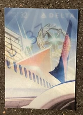 VHTF Delta Air Lines Pilot Holographic 2015 Trading Card Boeing 737-800 Card 32