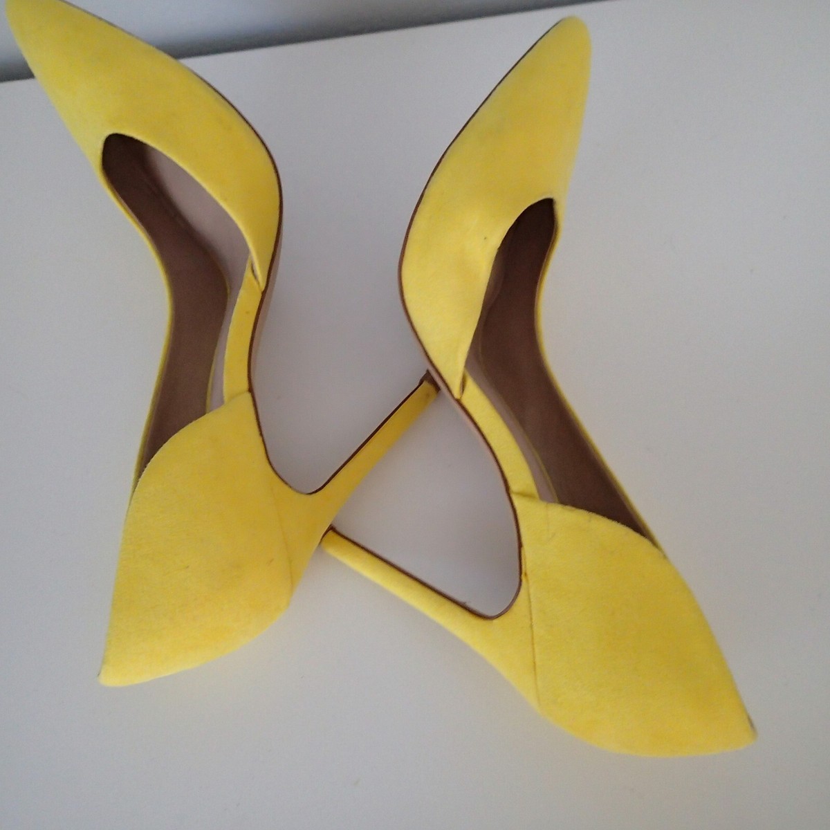 Bright yellow high heels women's size 8 Mix No. 6 shoes | eBay