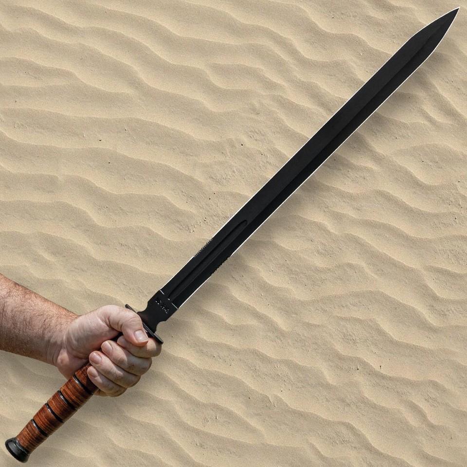 US 1942 Double-Edge Combat Sword and Nylon Shoulder Sheath | Overall 27 ...