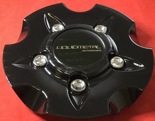 ONE Liquid Metal Gloss Black Custom Wheel Center Caps # BC-675 custom 8791 - Picture 3 of 4