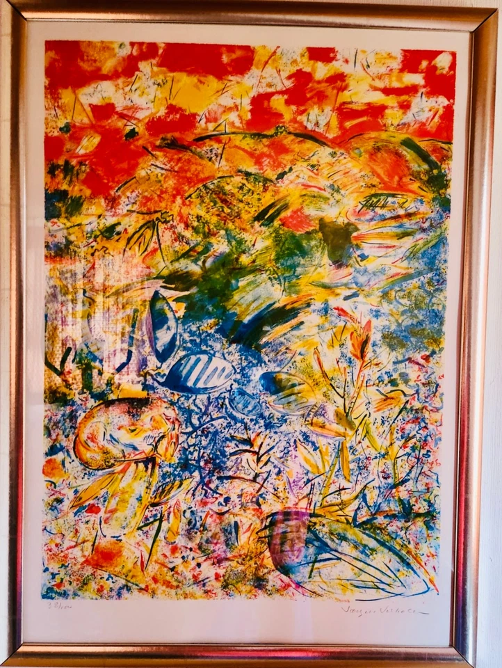 Lithografie von Vogue Voka. Signiert und nummeriert 38 / 100